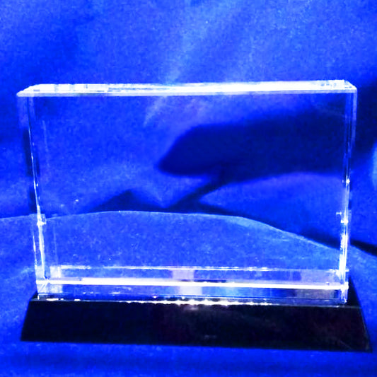 Crystal Award Block with Base - Crystal Moments